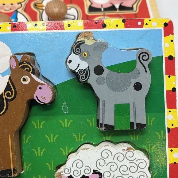 Two Farm Animal Melissa & Doug Puzzles - Picture 4 of 11